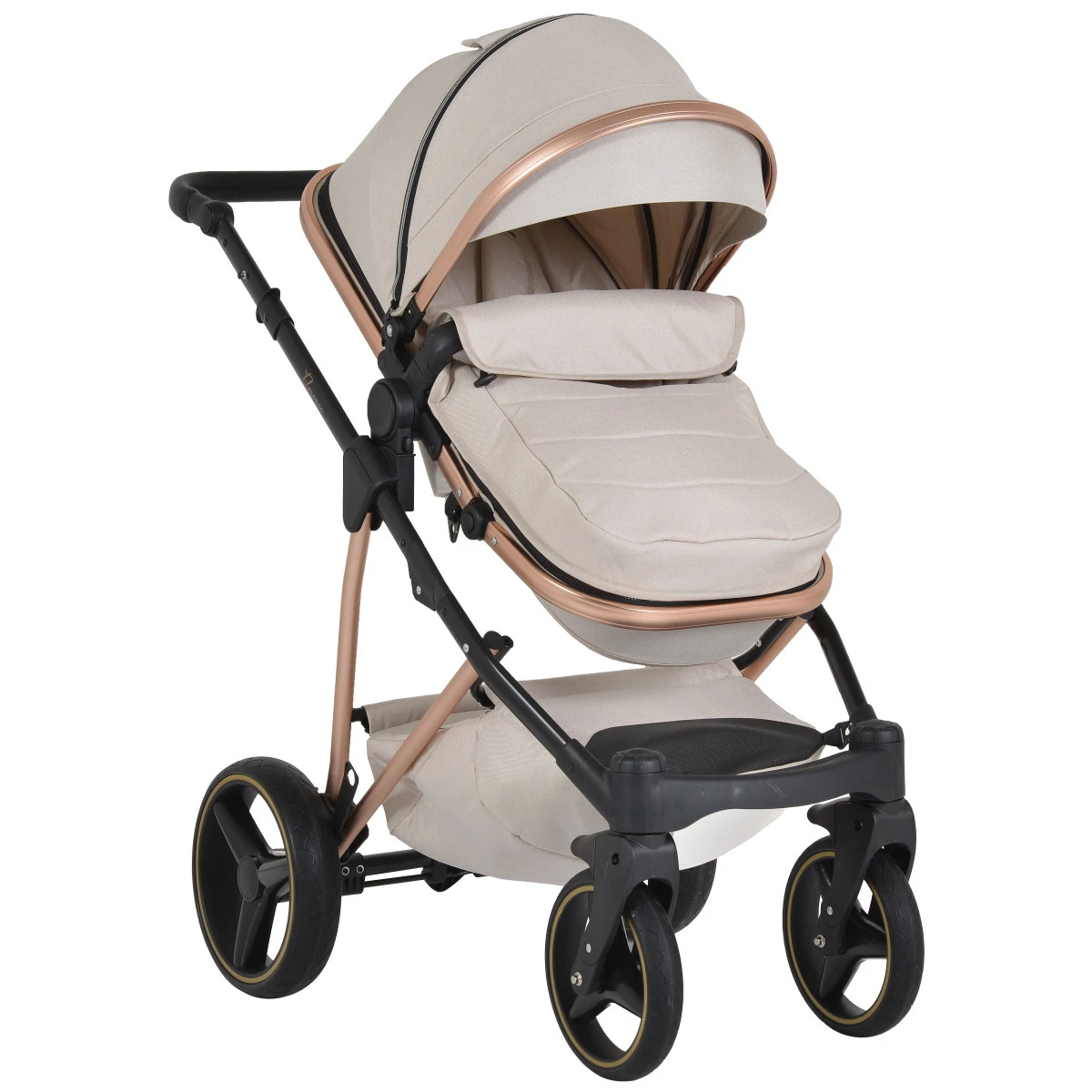 Cangaroo Florence Beige 3-in-1 Kinderwagen Incl. Autostoel 109994 6 Cangaroo Florence Beige 3-in-1 Kinderwagen Incl. Autostoel 109994 - Afbeelding 6