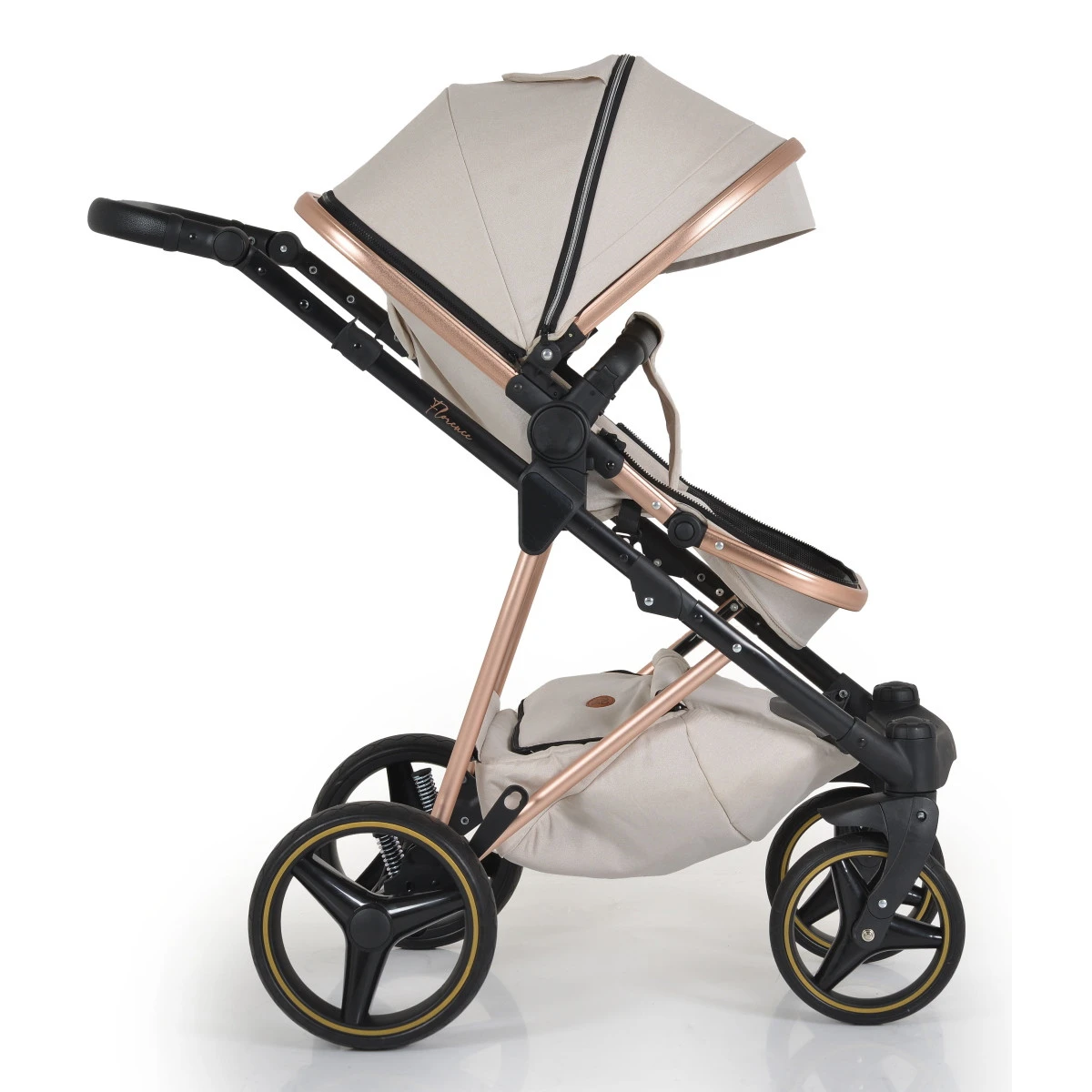 Cangaroo Florence Beige 3-in-1 Kinderwagen Incl. Autostoel 109994 8 Cangaroo Florence Beige 3-in-1 Kinderwagen Incl. Autostoel 109994 - Afbeelding 8