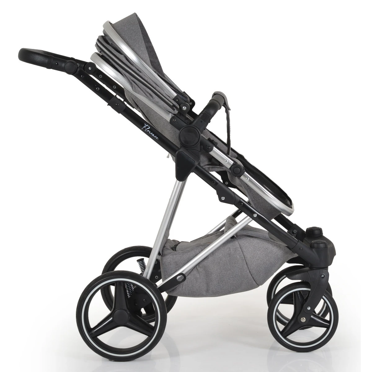 Cangaroo Florence Grey 3-in-1 Kinderwagen Incl. Autostoel 109996 10 Cangaroo Florence Grey 3-in-1 Kinderwagen Incl. Autostoel 109996 - Afbeelding 10