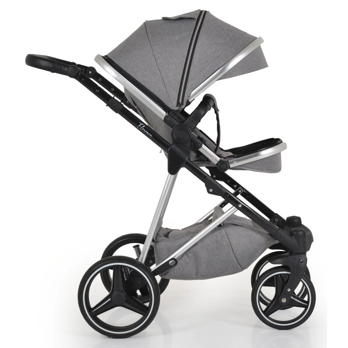 Cangaroo Florence Grey 3-in-1 Kinderwagen Incl. Autostoel 109996 11 Cangaroo Florence Grey 3-in-1 Kinderwagen Incl. Autostoel 109996 - Afbeelding 11