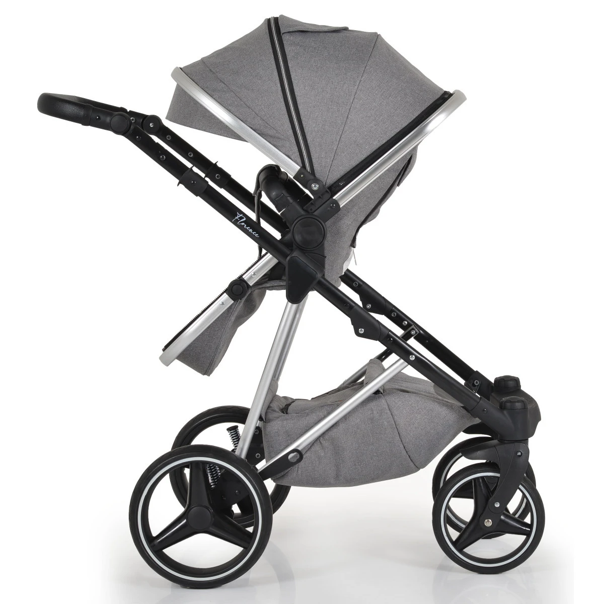 Cangaroo Florence Grey 3-in-1 Kinderwagen Incl. Autostoel 109996 12 Cangaroo Florence Grey 3-in-1 Kinderwagen Incl. Autostoel 109996 - Afbeelding 12