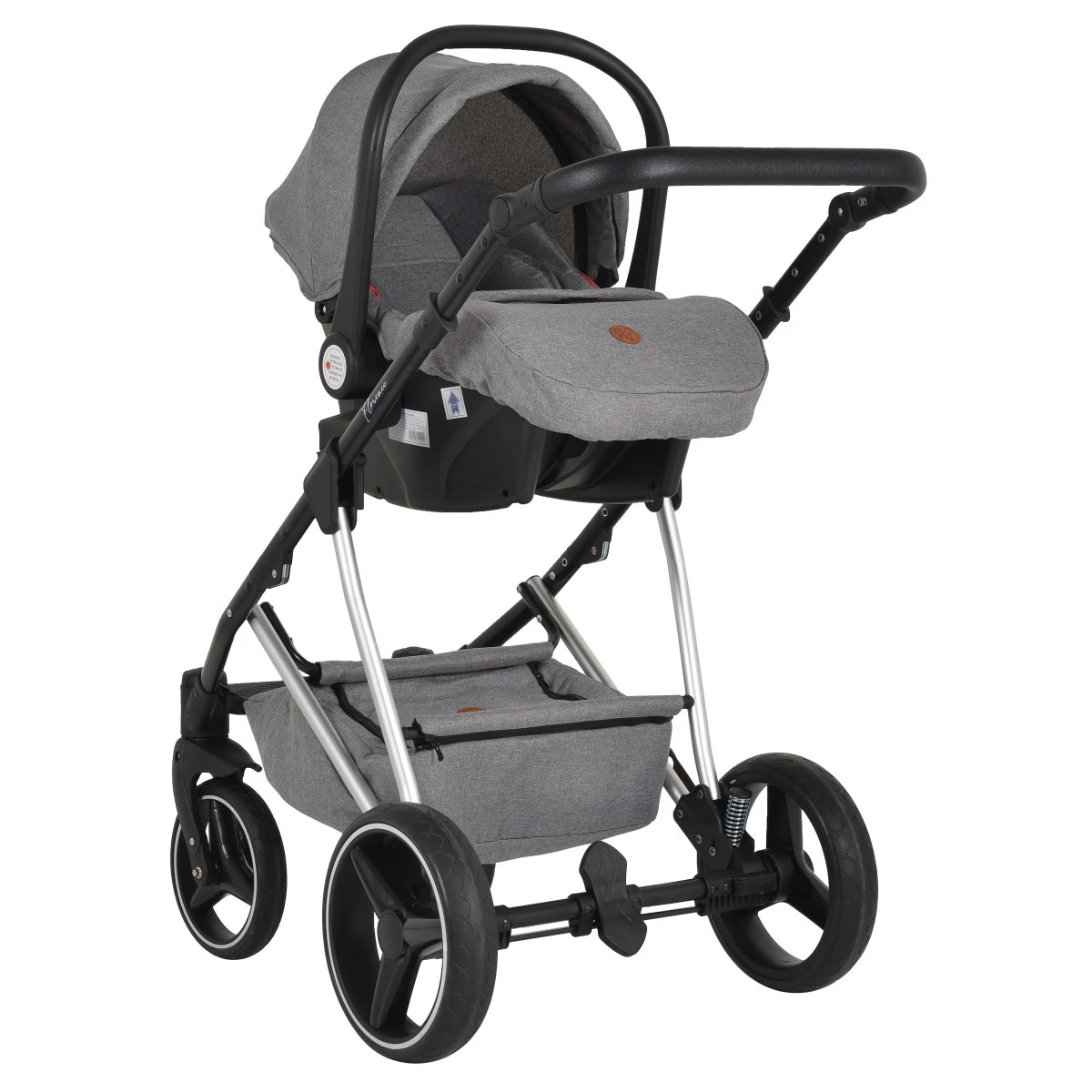 Cangaroo Florence Grey 3-in-1 Kinderwagen Incl. Autostoel 109996 18 Cangaroo Florence Grey 3-in-1 Kinderwagen Incl. Autostoel 109996 - Afbeelding 18