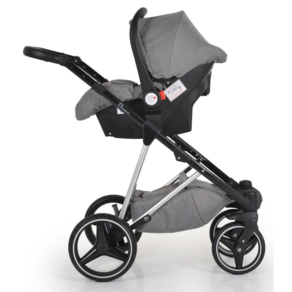 Cangaroo Florence Grey 3-in-1 Kinderwagen Incl. Autostoel 109996 19 Cangaroo Florence Grey 3-in-1 Kinderwagen Incl. Autostoel 109996 - Afbeelding 19