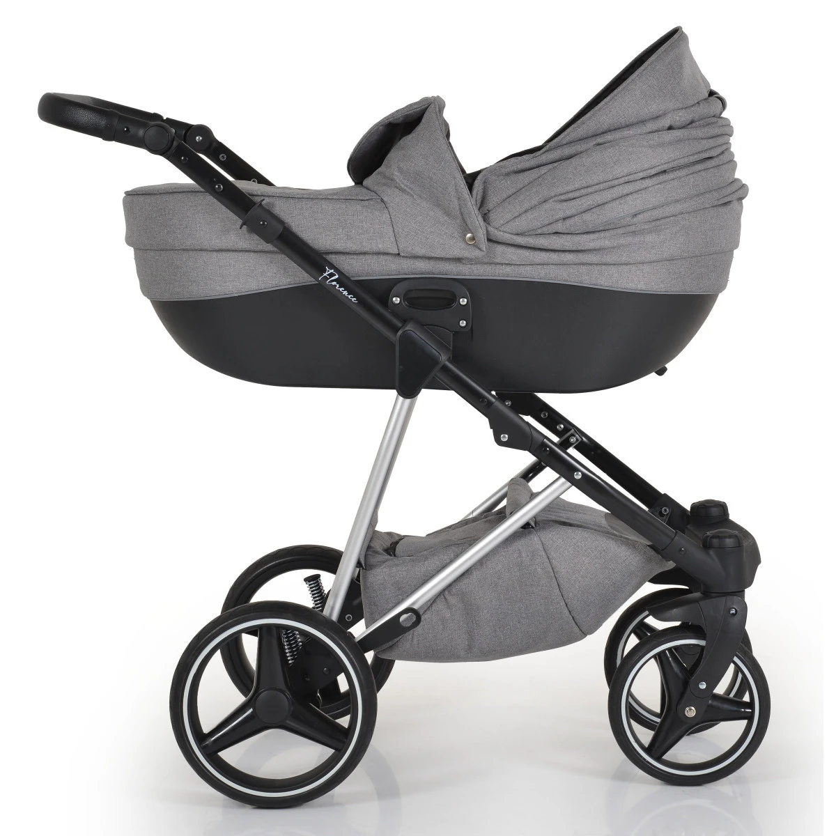 Cangaroo Florence Grey 3-in-1 Kinderwagen Incl. Autostoel 109996 3 Cangaroo Florence Grey 3-in-1 Kinderwagen Incl. Autostoel 109996 - Afbeelding 3