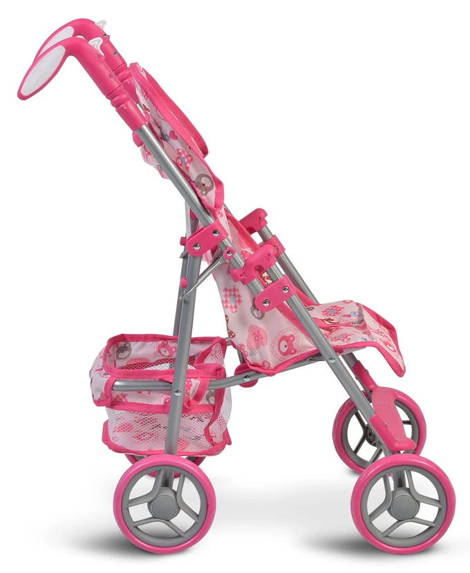 Cangaroo Flower Garden Pink Poppenbuggy 6 Cangaroo Flower Garden Pink Poppenbuggy - Afbeelding 6