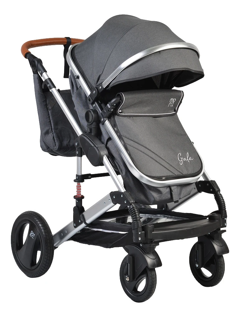 Cangaroo Gala Steel Grey 3-in-1 Combi Kinderwagen Incl. Autostoel 4 Cangaroo Gala Steel Grey 3-in-1 Combi Kinderwagen Incl. Autostoel - Afbeelding 4