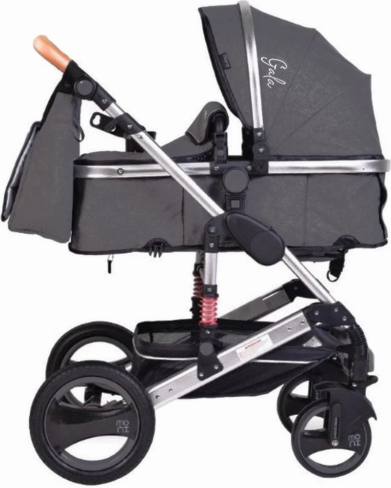 Cangaroo Gala Steel Grey 3-in-1 Combi Kinderwagen Incl. Autostoel 2 Cangaroo Gala Steel Grey 3-in-1 Combi Kinderwagen Incl. Autostoel - Afbeelding 2