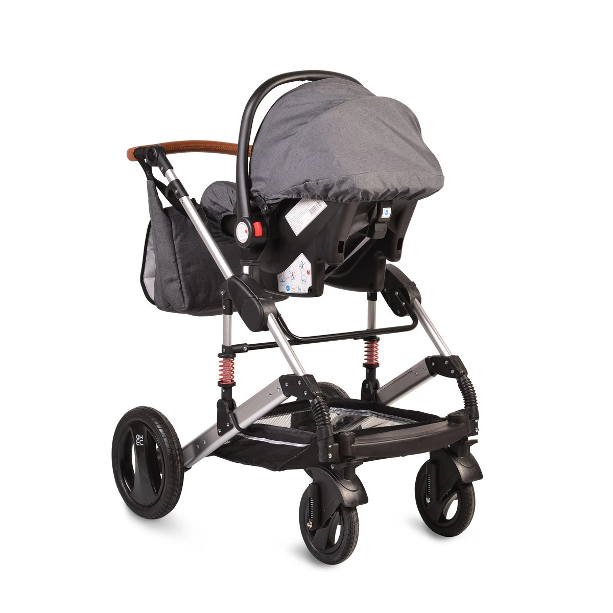 Cangaroo Gala Steel Grey 3-in-1 Combi Kinderwagen Incl. Autostoel 8 Cangaroo Gala Steel Grey 3-in-1 Combi Kinderwagen Incl. Autostoel - Afbeelding 8