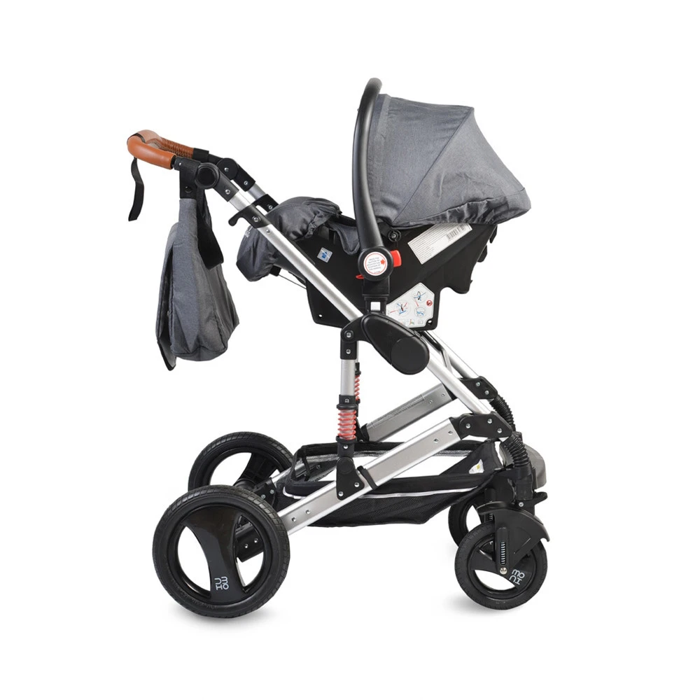 Cangaroo Gala Steel Grey 3-in-1 Combi Kinderwagen Incl. Autostoel 7 Cangaroo Gala Steel Grey 3-in-1 Combi Kinderwagen Incl. Autostoel - Afbeelding 7