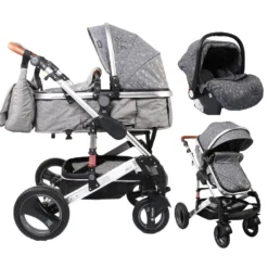 Cangaroo Gala Premium Stars 3-in-1 Combi Kinderwagen Incl. Autostoel