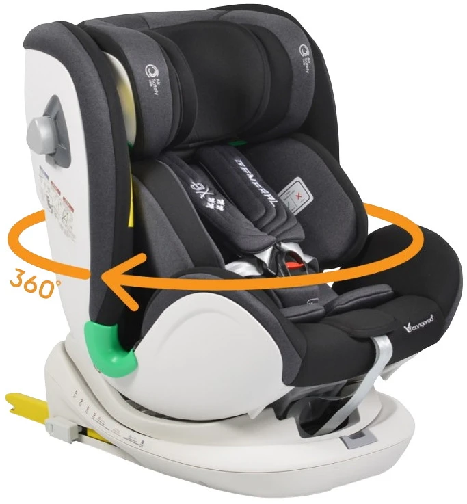 Cangaroo General Black I-Size 360° Autostoel 0-18 Kg 0236