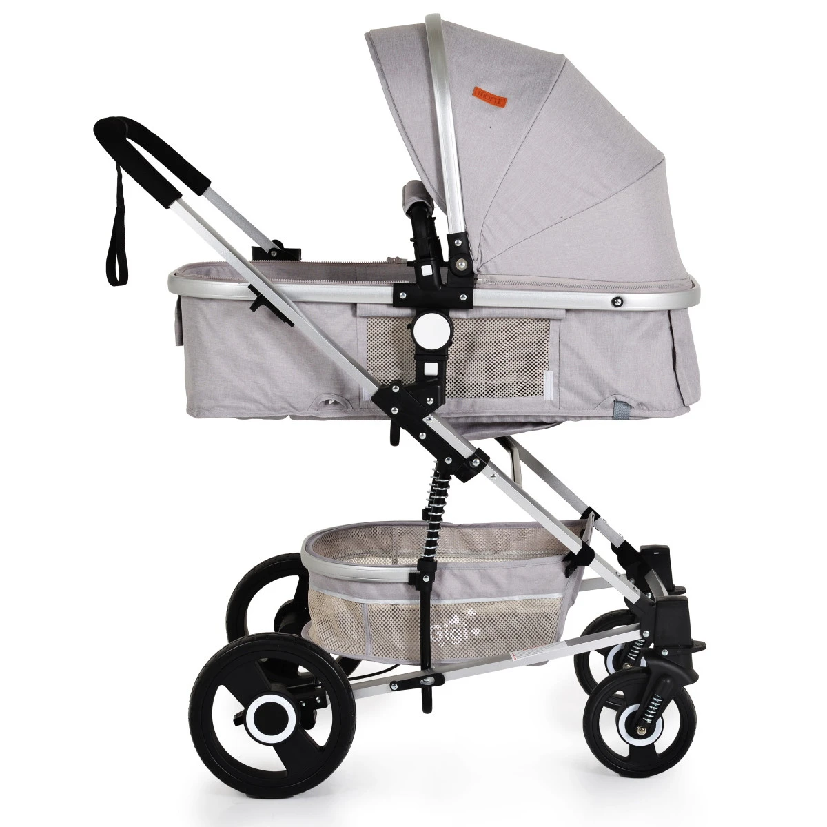 Cangaroo Gigi Light Grey 3-in-1 Combi Kinderwagen Incl. Autostoel 3 Cangaroo Gigi Light Grey 3-in-1 Combi Kinderwagen Incl. Autostoel - Afbeelding 3