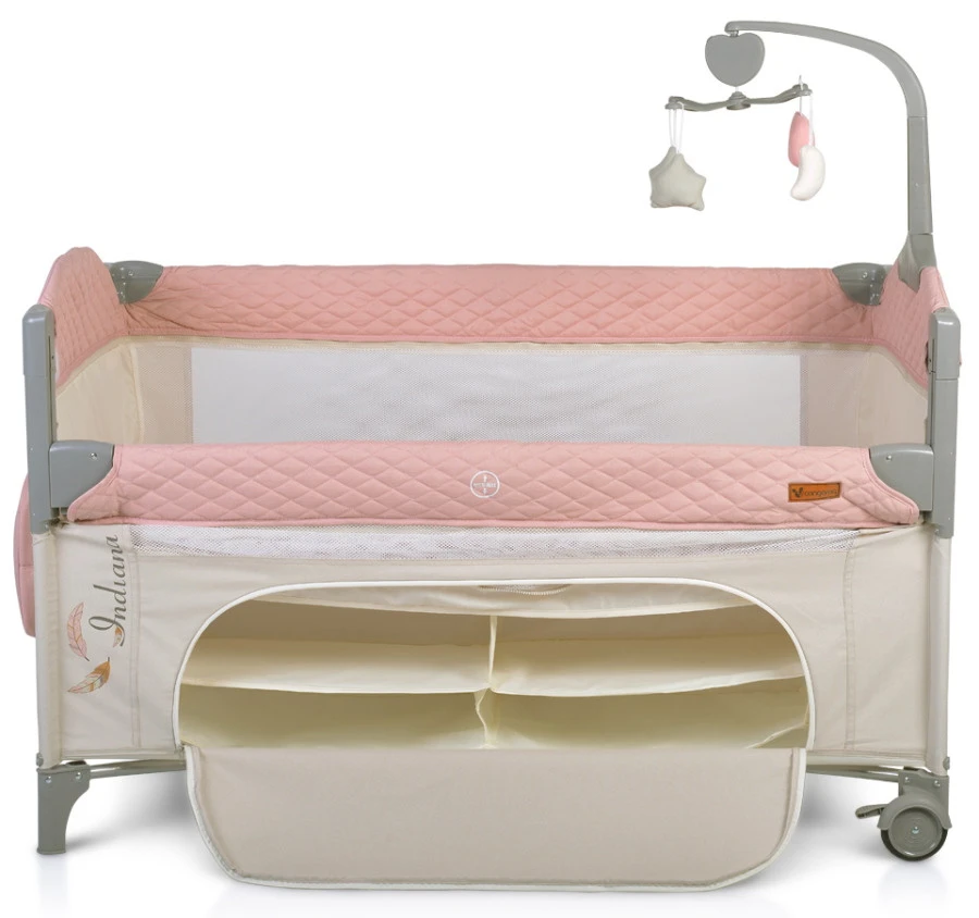 Cangaroo Indiana Pink Campingbed 5 Cangaroo Indiana Pink Campingbed - Afbeelding 5