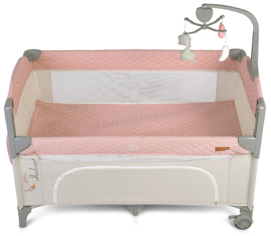 Cangaroo Indiana Pink Campingbed 4 Cangaroo Indiana Pink Campingbed - Afbeelding 4