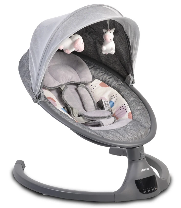 Cangaroo ISwing Dark Grey Babyschommel 8109 5 Cangaroo ISwing Dark Grey Babyschommel 8109 - Afbeelding 5