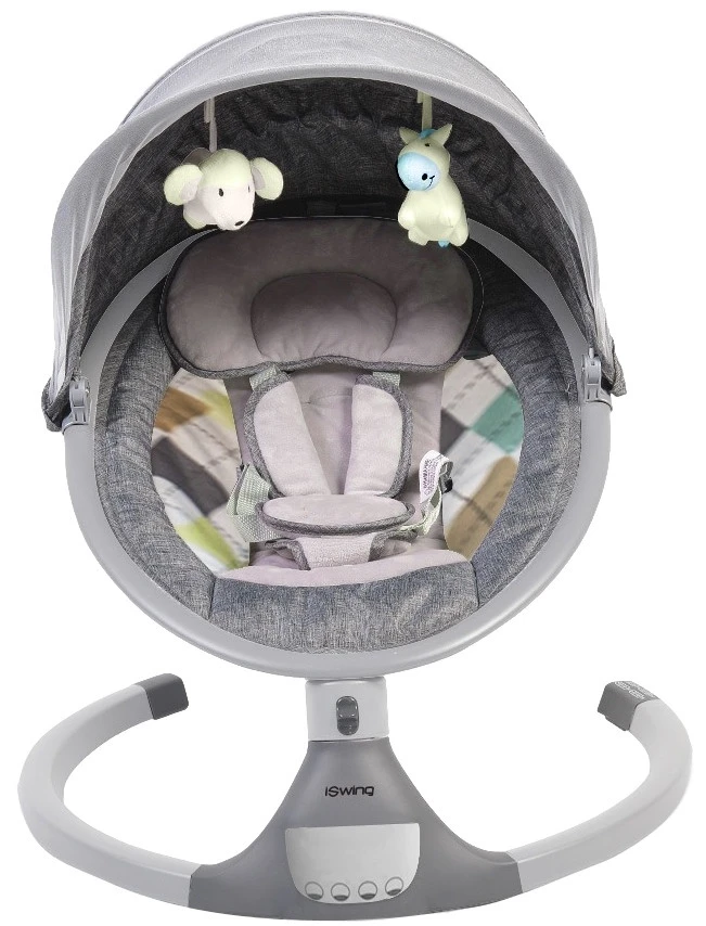 Cangaroo ISwing Light Grey Babyschommel 8116 1 Cangaroo ISwing Light Grey Babyschommel 8116