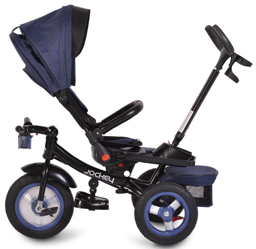 Cangaroo Jockey Trike Beige Stars Driewieler Met Duwstang En Zonnekap 9 Cangaroo Jockey Trike Beige Stars Driewieler Met Duwstang En Zonnekap - Afbeelding 9