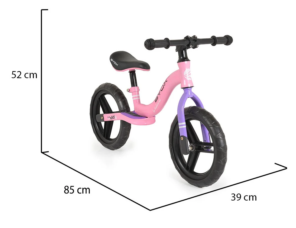 Cangaroo Kiddy Roze Loopfiets 109568 4 Cangaroo Kiddy Roze Loopfiets 109568 - Afbeelding 4