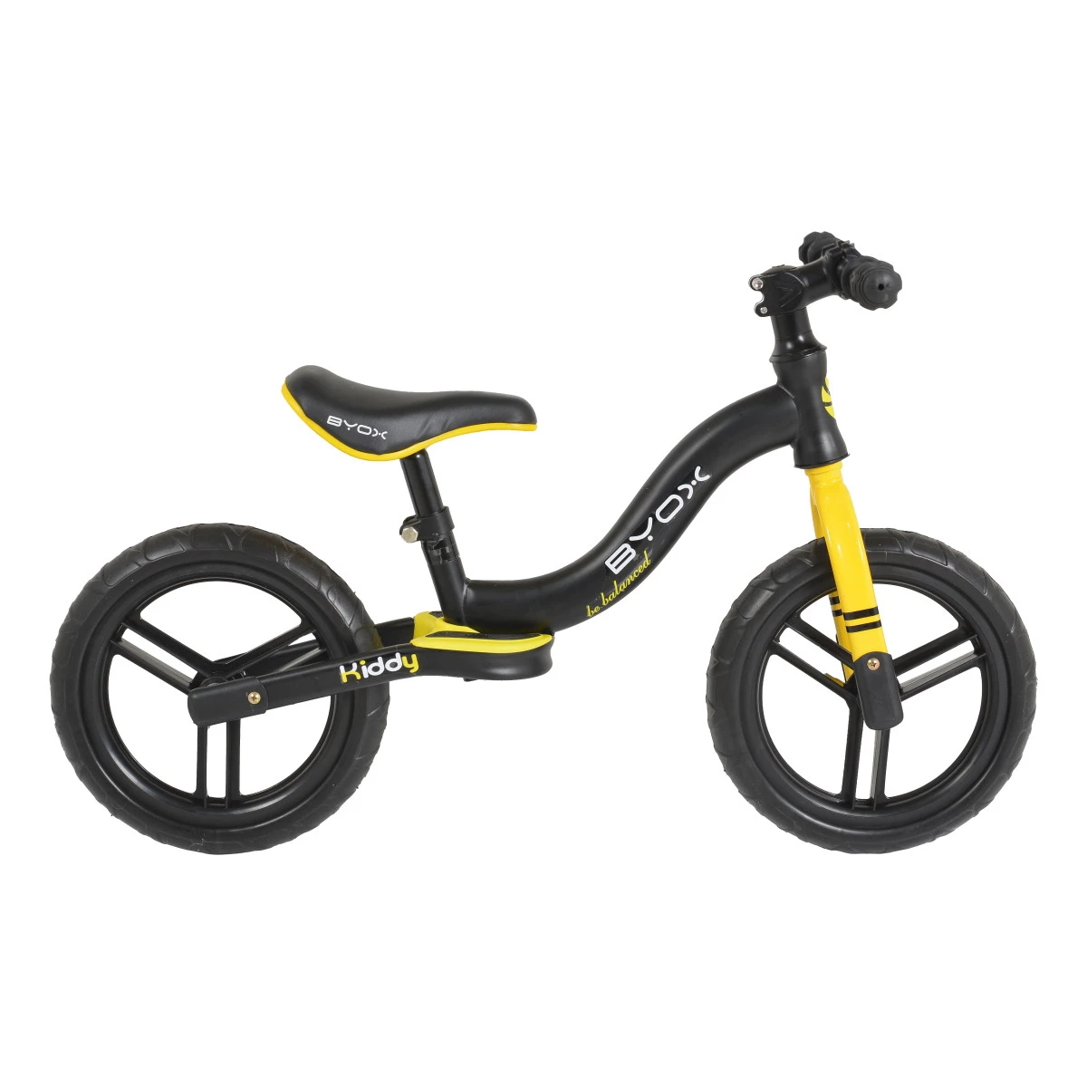 Cangaroo Kiddy Zwart/Geel Loopfiets 109567 1 Cangaroo Kiddy Zwart/Geel Loopfiets 109567