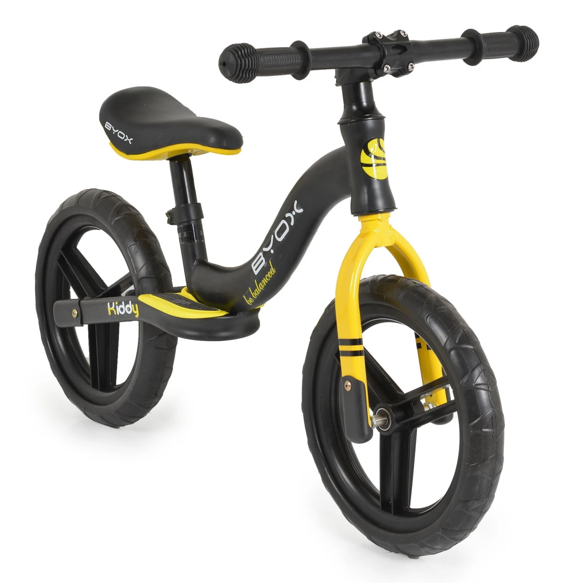 Cangaroo Kiddy Zwart/Geel Loopfiets 109567 2 Cangaroo Kiddy Zwart/Geel Loopfiets 109567 - Afbeelding 2