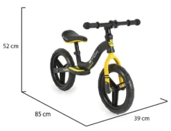 Cangaroo Kiddy Zwart/Geel Loopfiets 109567 8 Cangaroo Kiddy Zwart/Geel Loopfiets 109567 -LiefjesHoek Verkoop cangaroo kiddy zwart geel loopfiets 109567 4