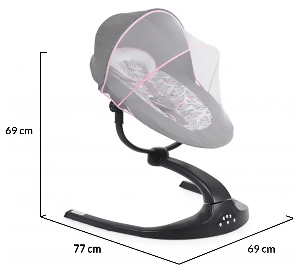 Cangaroo Meira Roze Babyschommel 109165 9 Cangaroo Meira Roze Babyschommel 109165 - Afbeelding 9