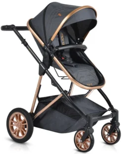 Cangaroo Midas Black 3-in-1 Combi Kinderwagen Incl. Autostoel -LiefjesHoek Verkoop cangaroo midas black 3 in 1 combi kinderwagen incl. autostoel 4