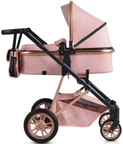 Cangaroo Midas Pink 3-in-1 Combi Kinderwagen Incl. Autostoel -LiefjesHoek Verkoop cangaroo midas pink 3 in 1 combi kinderwagen incl. autostoel 2 1