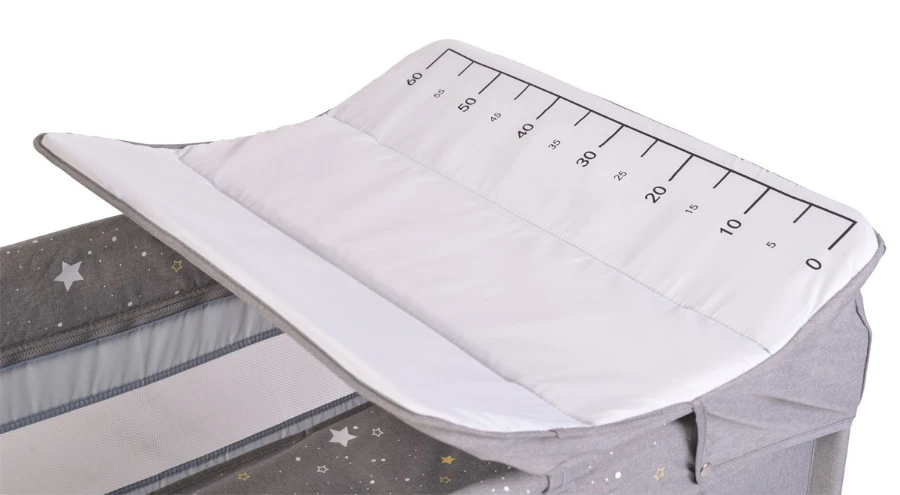 Cangaroo Once Upon A Time 3 Grey Campingbed Met Aankleedvlak 3 Cangaroo Once Upon A Time 3 Grey Campingbed Met Aankleedvlak - Afbeelding 3