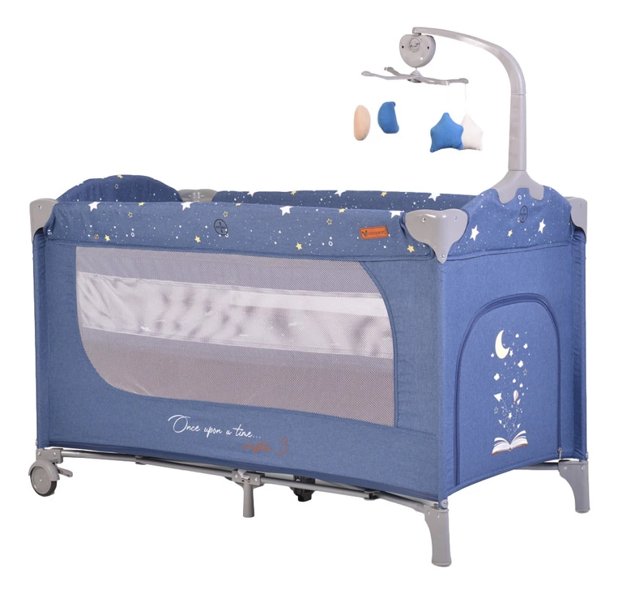 Cangaroo Once Upon A Time 3 Jeans Campingbed Met Aankleedvlak 1 Cangaroo Once Upon A Time 3 Jeans Campingbed Met Aankleedvlak