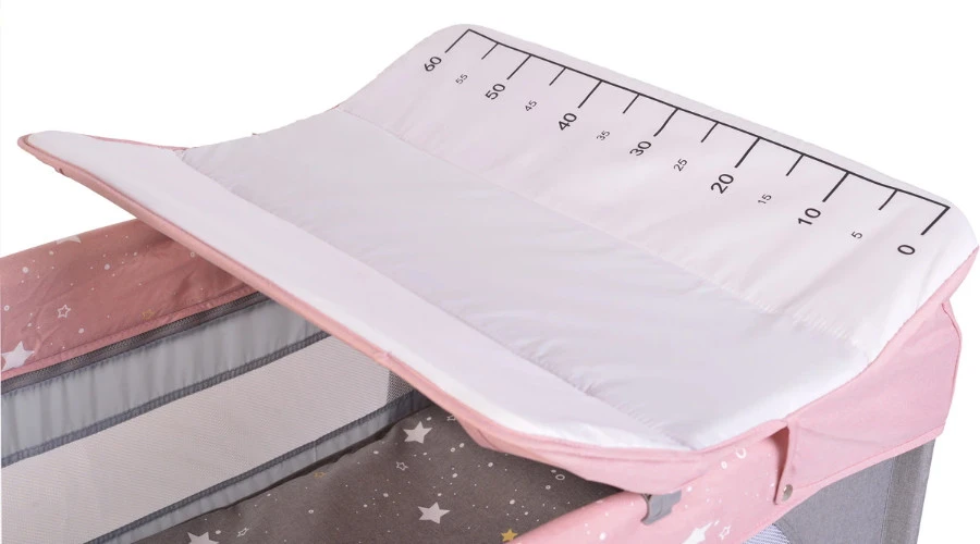Cangaroo Once Upon A Time 3 Pink Campingbed Met Aankleedvlak 3 Cangaroo Once Upon A Time 3 Pink Campingbed Met Aankleedvlak - Afbeelding 3