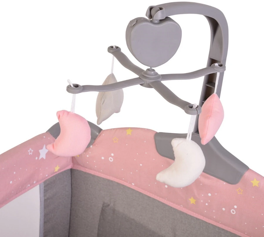 Cangaroo Once Upon A Time 3 Pink Campingbed Met Aankleedvlak 4 Cangaroo Once Upon A Time 3 Pink Campingbed Met Aankleedvlak - Afbeelding 4