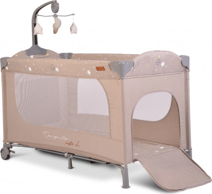 Cangaroo Once Upon A Time 2 Beige Campingbed 3 Cangaroo Once Upon A Time 2 Beige Campingbed - Afbeelding 3