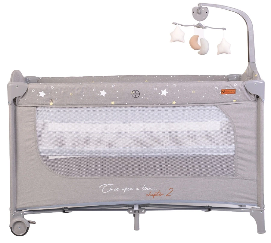 Cangaroo Once Upon A Time 2 Grey Campingbed 1 Cangaroo Once Upon A Time 2 Grey Campingbed