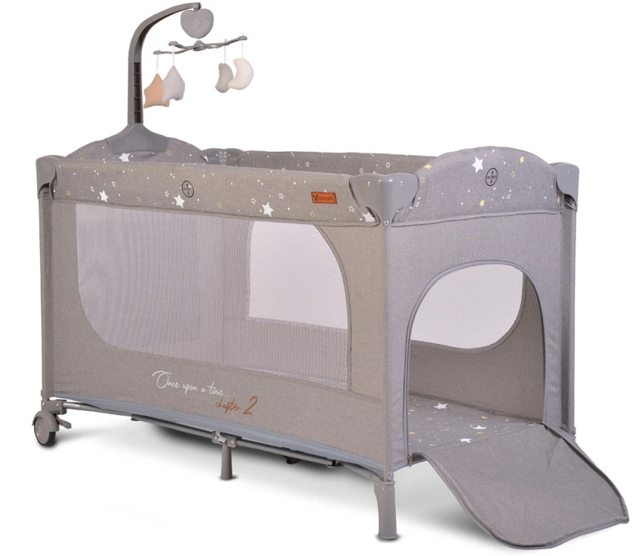 Cangaroo Once Upon A Time 2 Grey Campingbed 2 Cangaroo Once Upon A Time 2 Grey Campingbed - Afbeelding 2