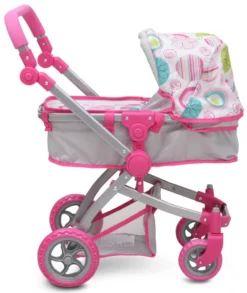 Cangaroo Pink Rose Poppen Kinderwagen 9651B -LiefjesHoek Verkoop cangaroo pink rose poppen kinderwagen 9651b 3