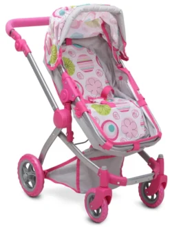 Cangaroo Pink Rose Poppen Kinderwagen 9651B -LiefjesHoek Verkoop cangaroo pink rose poppen kinderwagen 9651b 7