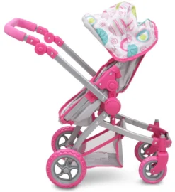 Cangaroo Pink Rose Poppen Kinderwagen 9651B -LiefjesHoek Verkoop cangaroo pink rose poppen kinderwagen 9651b 9