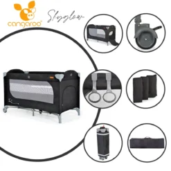 Cangaroo Skyglow 2 Black Campingbed Incl. Bodemverhoger 19 Cangaroo Skyglow 2 Black Campingbed Incl. Bodemverhoger -LiefjesHoek Verkoop cangaroo skyglow 2 black campingbed 10