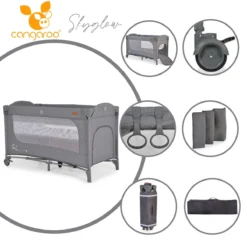 Cangaroo Skyglow 2 Grey Campingbed Incl. Bodemverhoger 19 Cangaroo Skyglow 2 Grey Campingbed Incl. Bodemverhoger -LiefjesHoek Verkoop cangaroo skyglow 2 grey campingbed 12