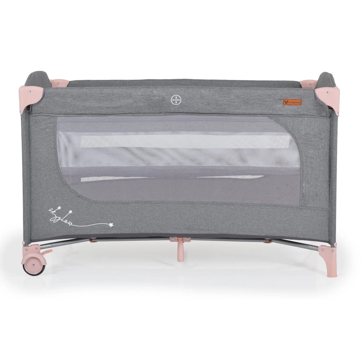 Cangaroo Skyglow 2 Pink Campingbed Incl. Bodemverhoger 2 Cangaroo Skyglow 2 Pink Campingbed Incl. Bodemverhoger - Afbeelding 2