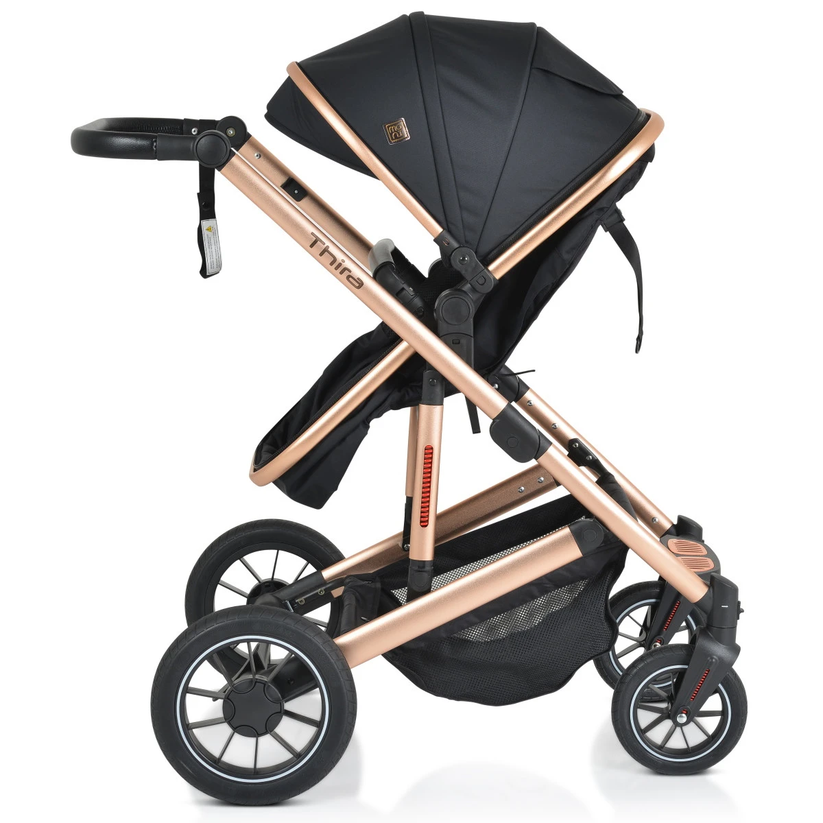 Cangaroo Thira Black 3-in-1 Combi Kinderwagen Incl. Autostoel 11 Cangaroo Thira Black 3-in-1 Combi Kinderwagen Incl. Autostoel - Afbeelding 11