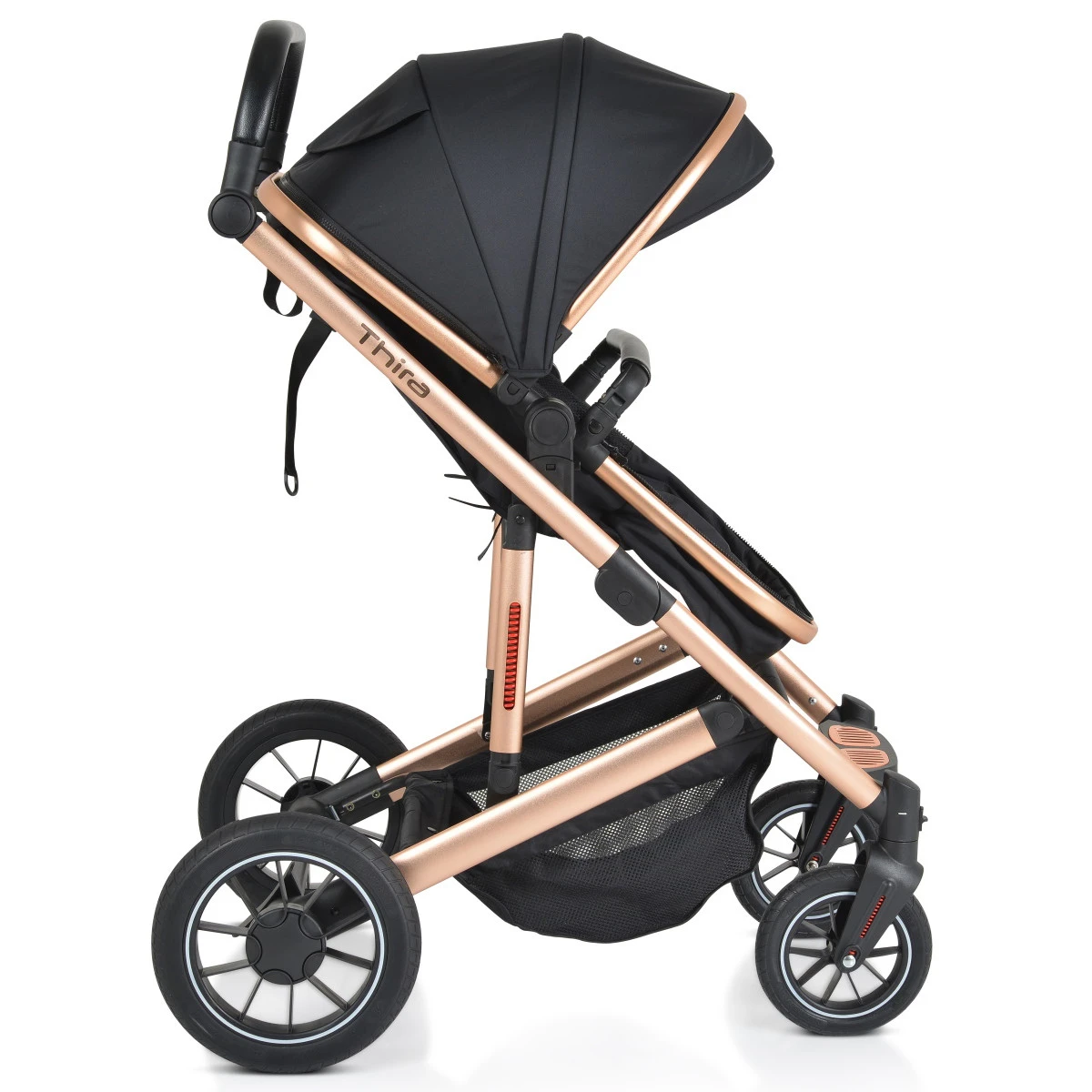 Cangaroo Thira Black 3-in-1 Combi Kinderwagen Incl. Autostoel 13 Cangaroo Thira Black 3-in-1 Combi Kinderwagen Incl. Autostoel - Afbeelding 13