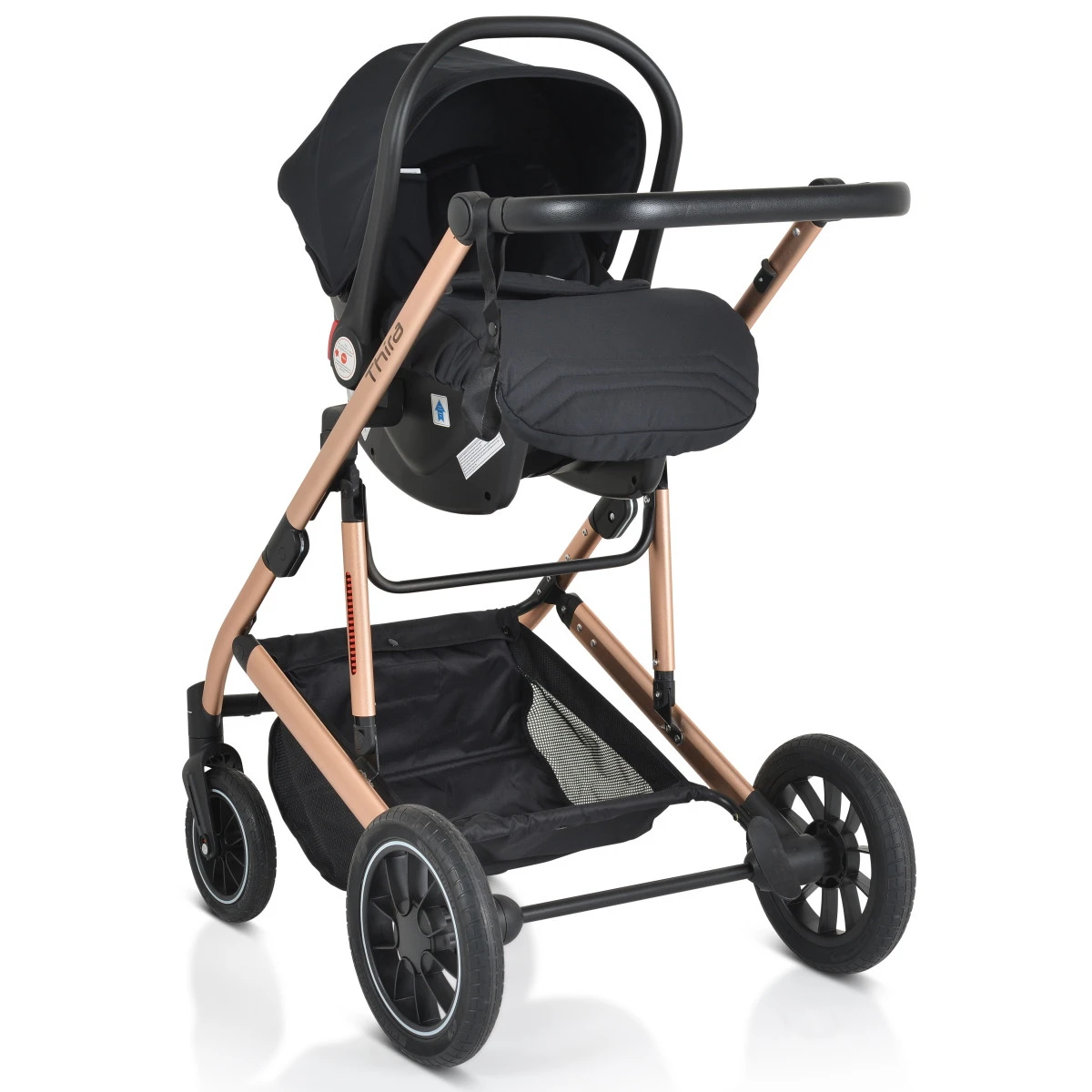 Cangaroo Thira Black 3-in-1 Combi Kinderwagen Incl. Autostoel 20 Cangaroo Thira Black 3-in-1 Combi Kinderwagen Incl. Autostoel - Afbeelding 20