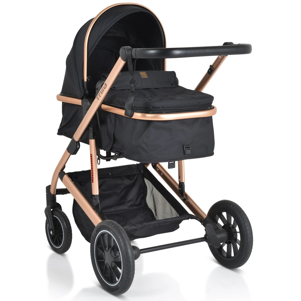 Cangaroo Thira Black 3-in-1 Combi Kinderwagen Incl. Autostoel 4 Cangaroo Thira Black 3-in-1 Combi Kinderwagen Incl. Autostoel - Afbeelding 4