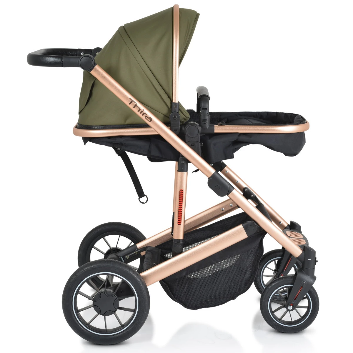 Cangaroo Thira Green 3-in-1 Combi Kinderwagen Incl. Autostoel 17 Cangaroo Thira Green 3-in-1 Combi Kinderwagen Incl. Autostoel - Afbeelding 17