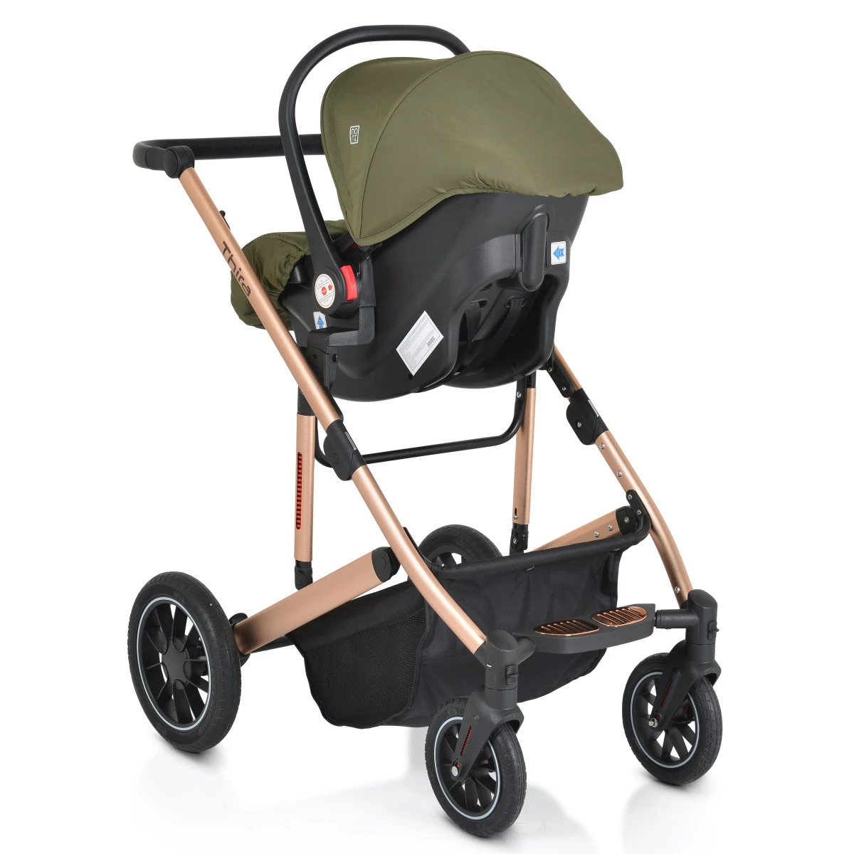 Cangaroo Thira Green 3-in-1 Combi Kinderwagen Incl. Autostoel 19 Cangaroo Thira Green 3-in-1 Combi Kinderwagen Incl. Autostoel - Afbeelding 19