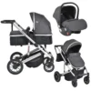 Cangaroo Thira Grey 3-in-1 Combi Kinderwagen Incl. Autostoel