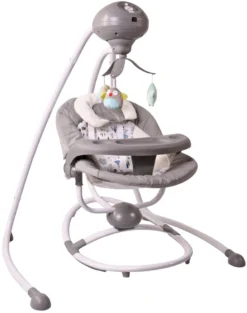 Cangaroo Woodsy Grey 2-in-1 Swing Elektrische Babyschommel