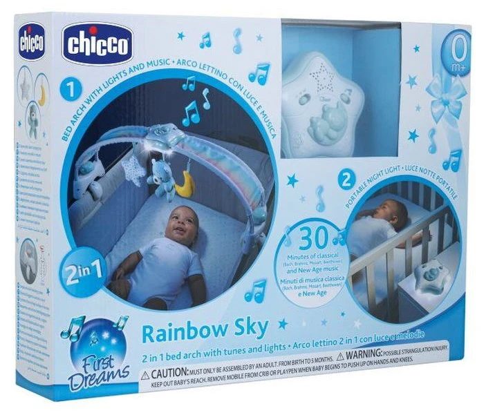 Chicco Rainbow Sky Blauw Speelboog Voor Next2Me Wiegje C104732 - Afbeelding 4